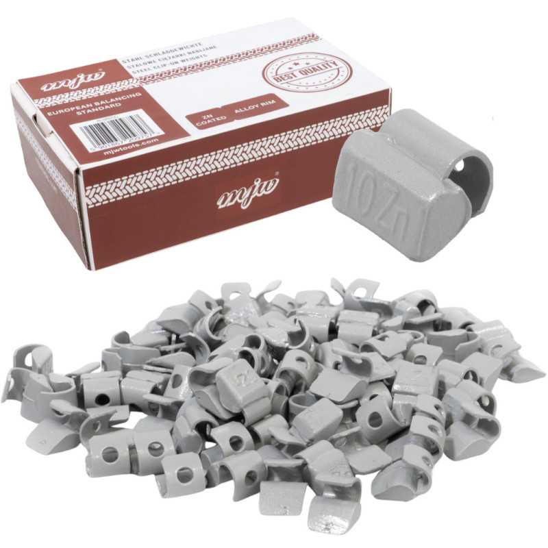 10 g Zink-Auswuchtgewichte für Aluminiumfelgen, 100 Stück, polyurethanbeschichtet | Piaskraft