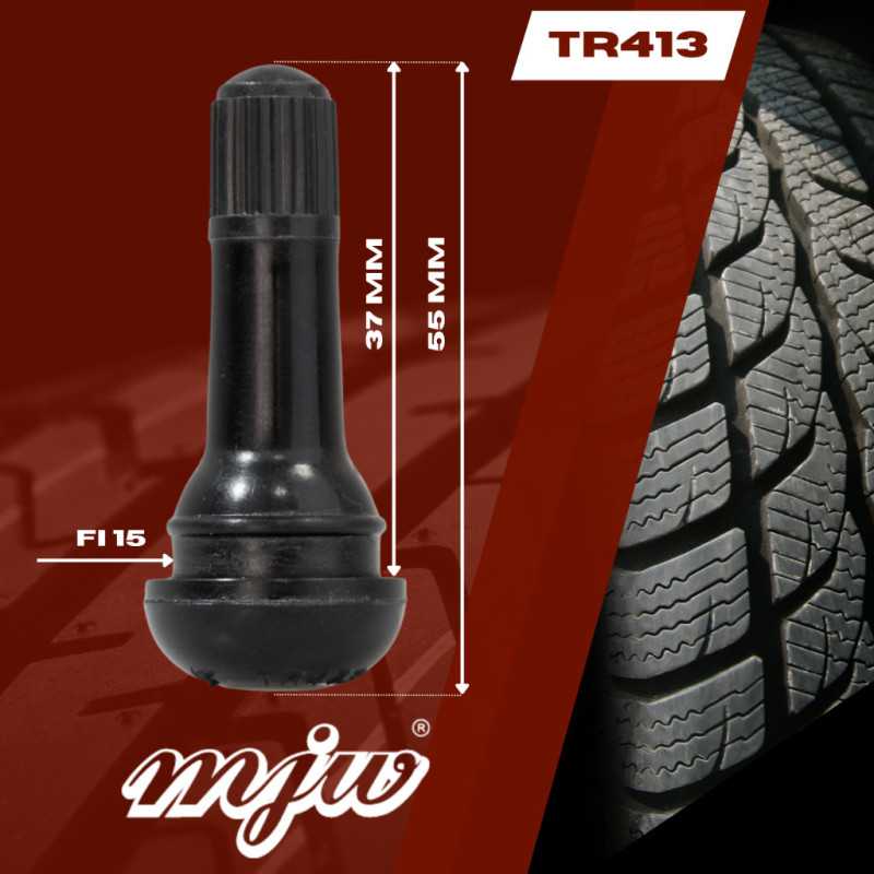Ventil TR413 tubeless für Autoreifen 100 Stück | Piaskraft
