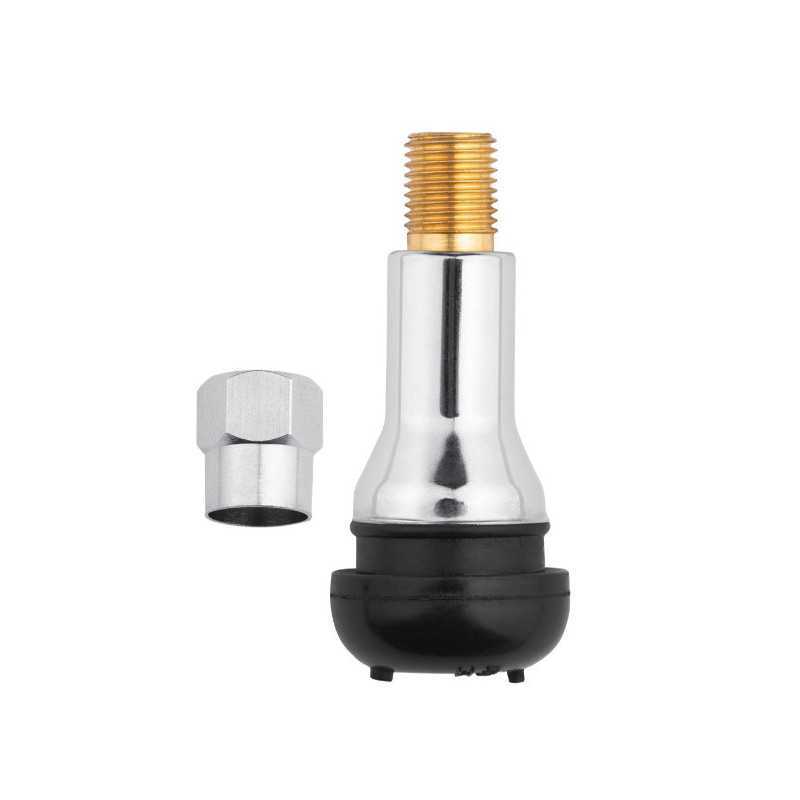 Ventil TR413 verchromtes schlauchloses Ventil für Autoreifen 100 Stück | Piaskraft