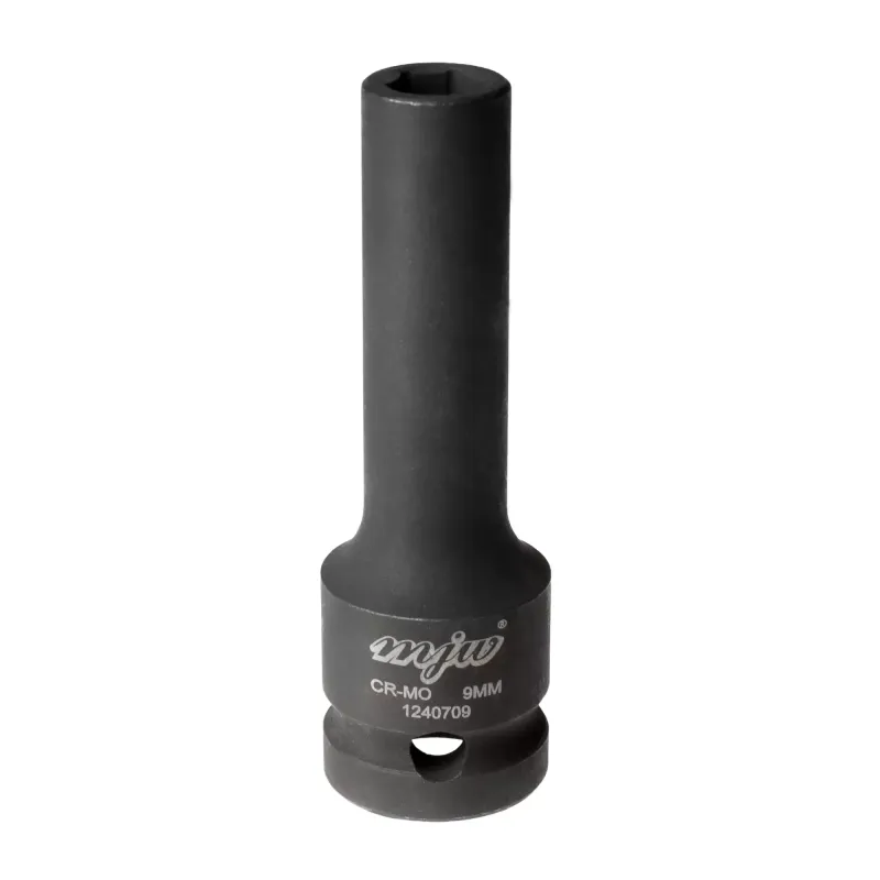 MJW 1/2" 6-Kant Schlagaufsatz lang 9 mm – Stecknuss für Schlagschrauber | Piaskraft