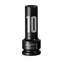 MJW 1/2" 6-Kant Schlagaufsatz lang 10 mm – Stecknuss für Schlagschrauber | Piaskraft