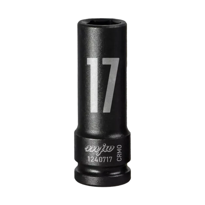 MJW 1/2" 6-Kant Schlagaufsatz lang 17 mm – Stecknuss für Schlagschrauber | Piaskraft