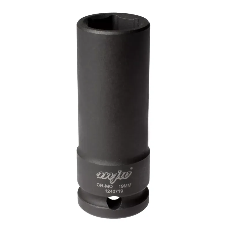 MJW 1/2" 6-Kant Schlagaufsatz lang 19 mm – Stecknuss für Schlagschrauber | Piaskraft