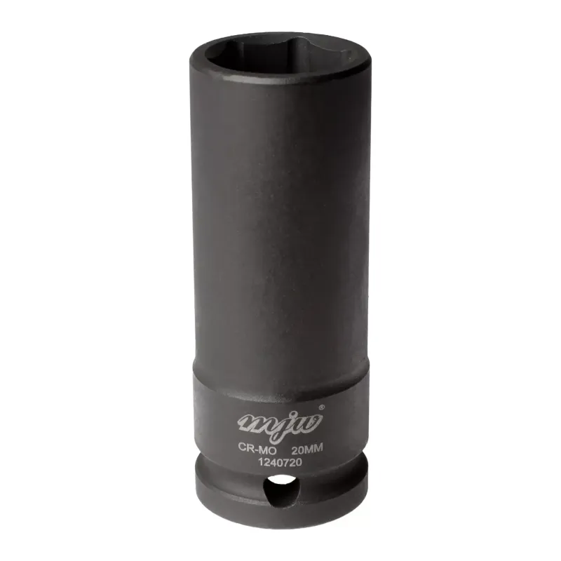 MJW 1/2'' 6-Kant Schlagaufsatz lang 20 mm – Stecknuss für Schlagschrauber | Piaskraft