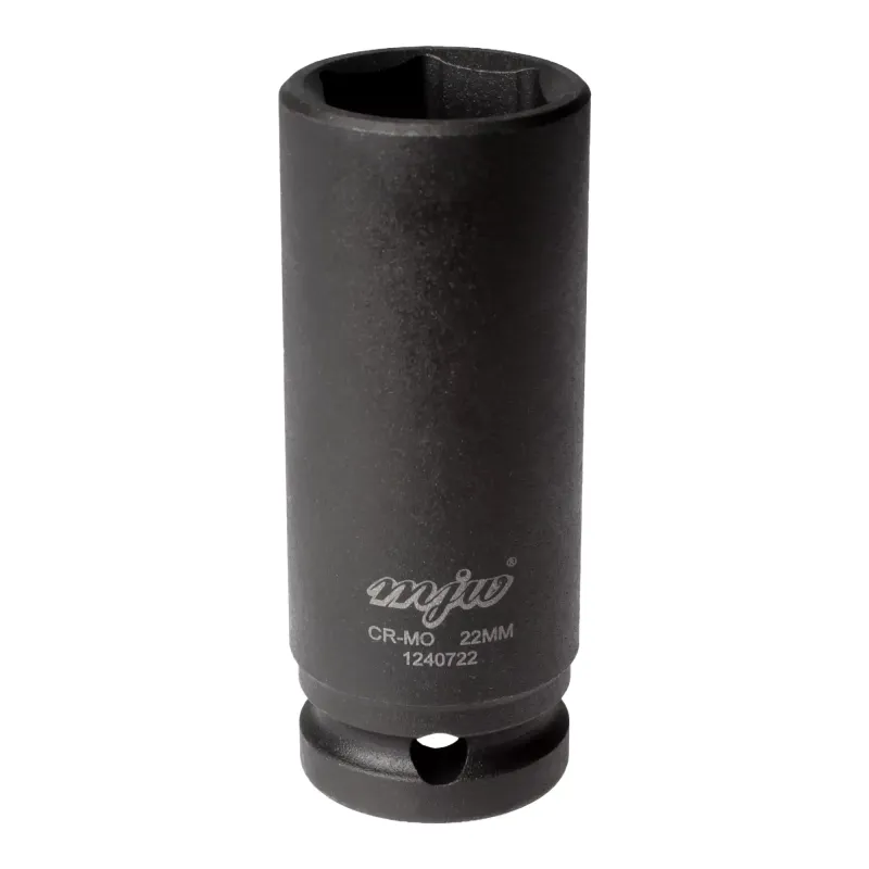 MJW 1/2" 6-Kant Schlagaufsatz lang 22 mm – Stecknuss für Schlagschrauber | Piaskraft