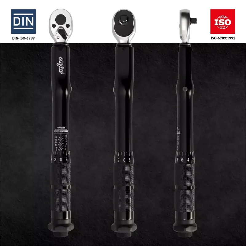 MJW 1/4'' Drehmomentschlüssel – 2–24 Nm, schwarz | Piaskraft