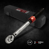 MJW 1/4'' Drehmomentschlüssel – 2–10 Nm, 72T | Piaskraft
