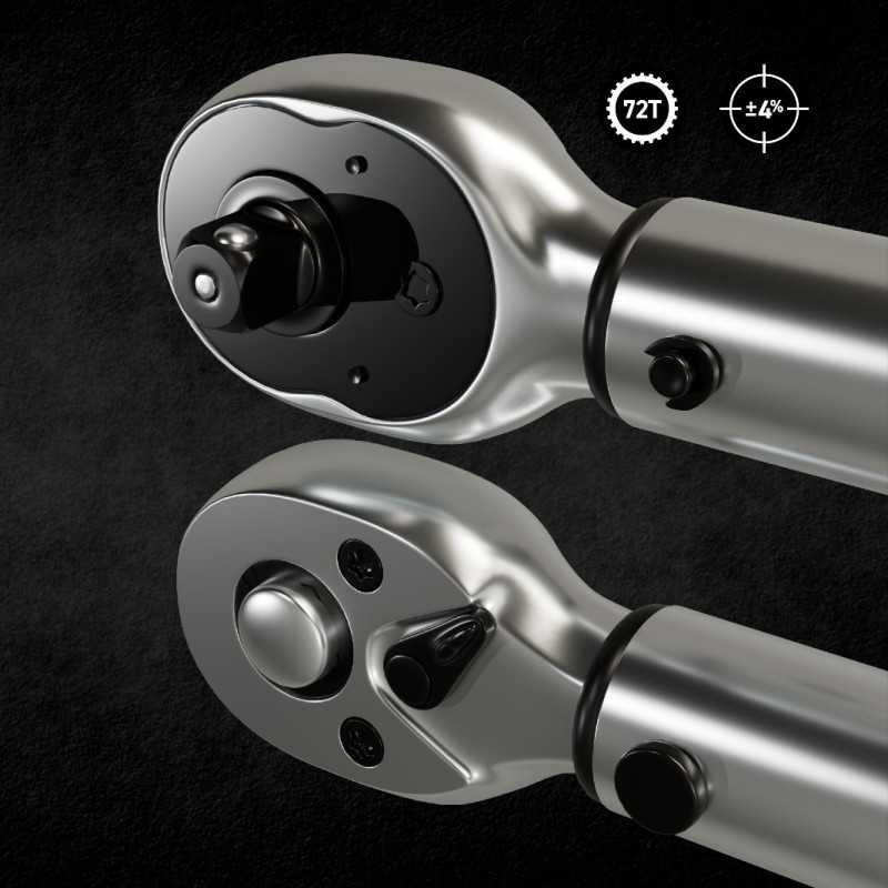 MJW 1/4'' Drehmomentschlüssel – 2–10 Nm, 72T | Piaskraft