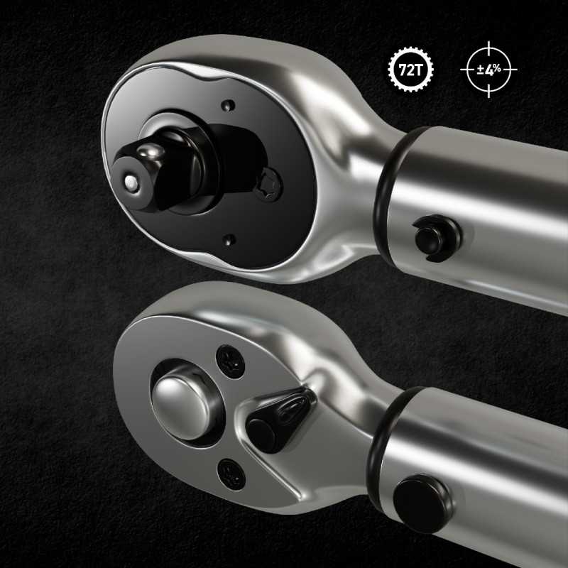 MJW 1/4'' Drehmomentschlüssel – 5–25 Nm, 72T | Piaskraft