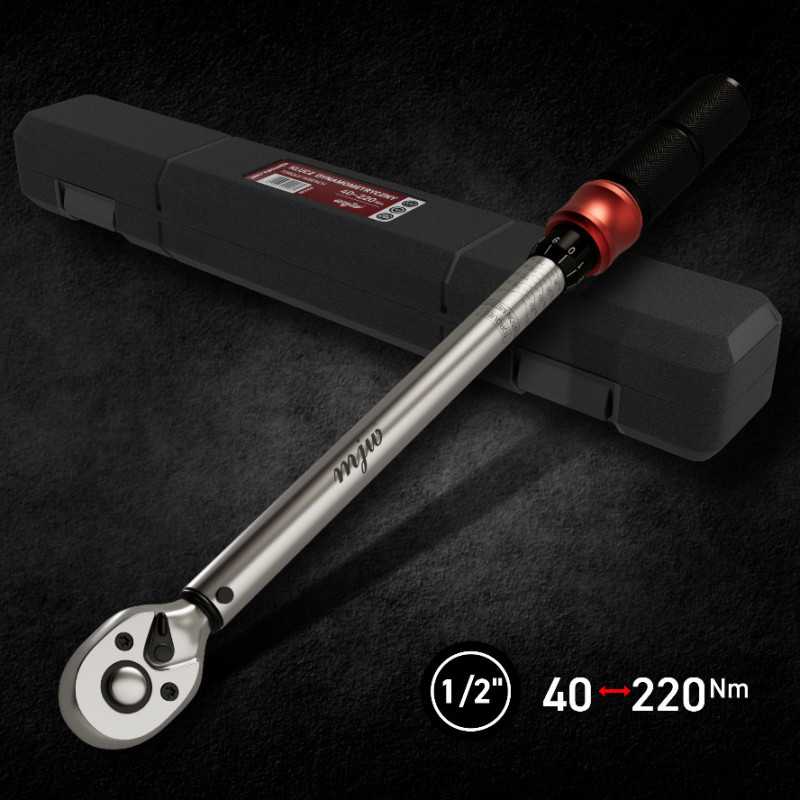 MJW Drehmomentschlüssel 1/2'' 72T 40–220 Nm | Piaskraft