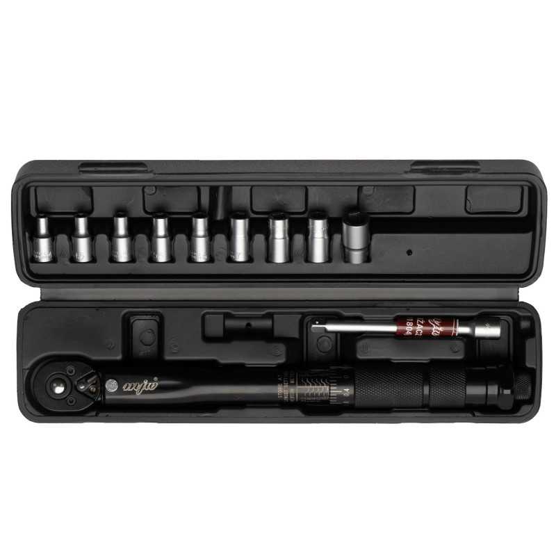 MJW Drehmomentschlüssel 1/4'' 2–24 Nm Fahrradsteckschlüsselsatz | Piaskraft
