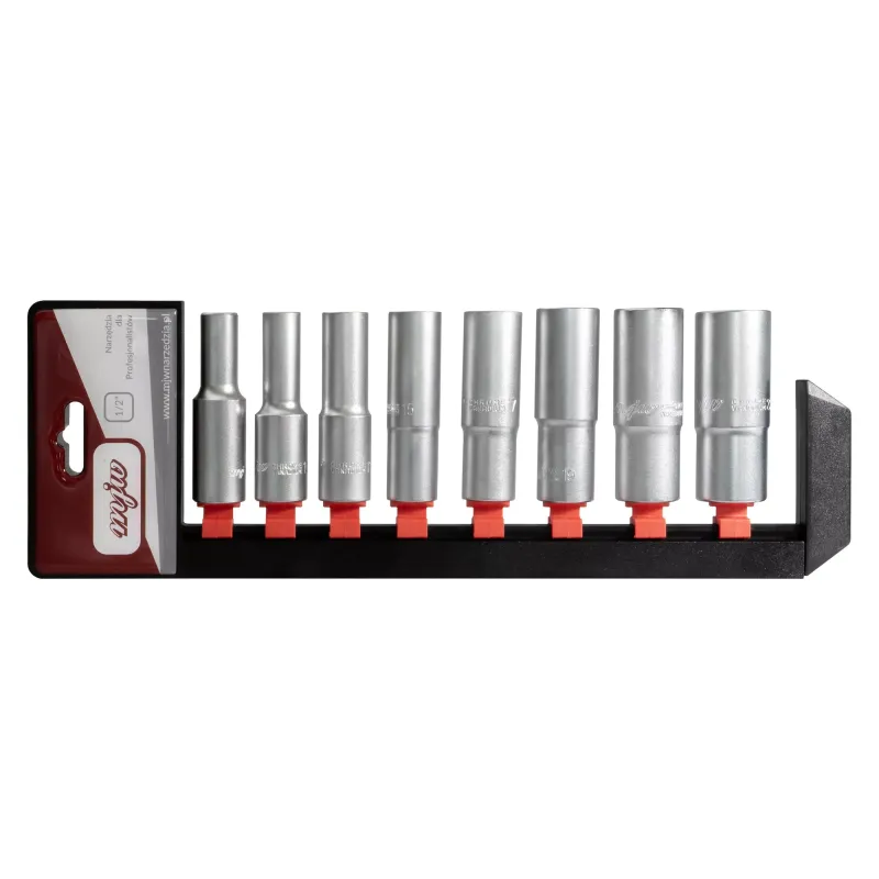 MJW 1/2'' 6-Winkel-Steckschlüsselsatz lang – 8-tlg. Satz | Piaskraft