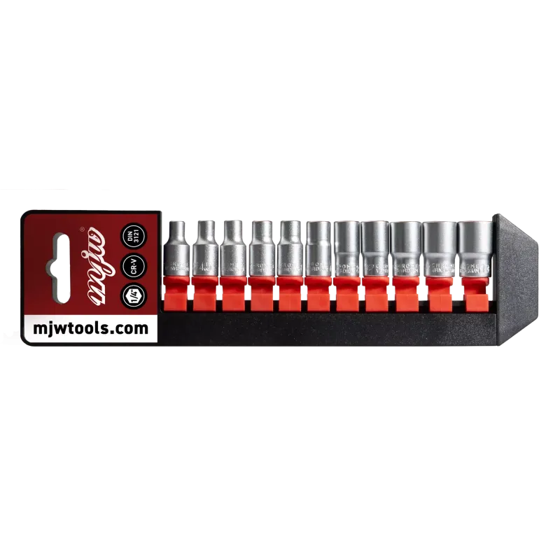 MJW 6-Winkel 1/4'' Steckschlüsselsatz – 11-tlg. Satz | Piaskraft