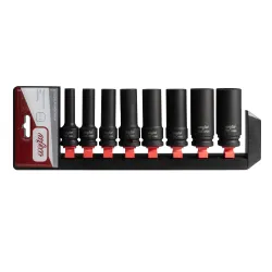 MJW Schlagschrauber-Nuss-Satz 1/2" 6-kant, lang 8-tlg., CrMo | Piaskraft