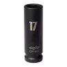 MJW Schlagaufsatz lang 1/2" 21 mm schwarz stark – 6-Kant Stecknuss für Schlagschrauber | Piaskraft