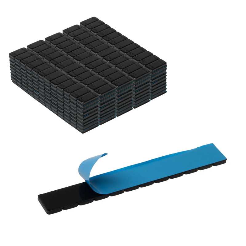 Klebewuchtgewichte SUV 10 g, 10×12 mm, schwarz – 50 Stück | Piaskraft