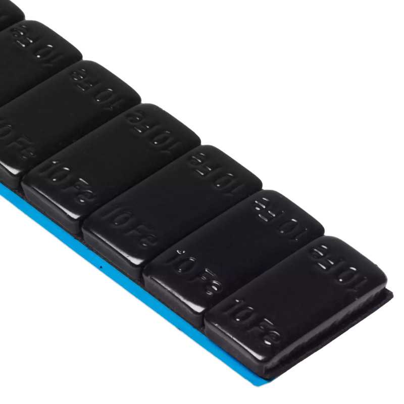 Klebewuchtgewichte SUV 10 g, 10×12 mm, schwarz – 50 Stück | Piaskraft