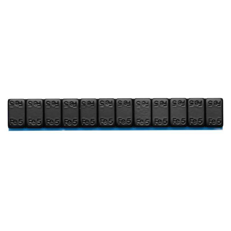 Klebewuchtgewichte 5 g 5×12 schwarz, 50 Stück – Piaskraft
