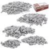 MJW Zink-Schlaggewichte Alufelgen 5–25 g, 500 Stück