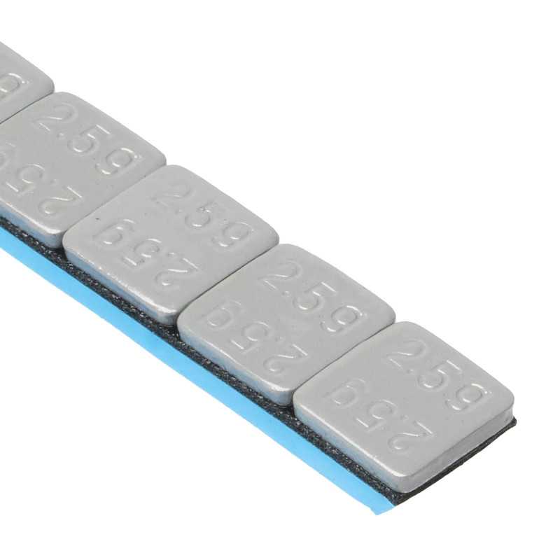MJW Motorrad-Klebegewichte 12 × 2,5 g, 10 Streifen