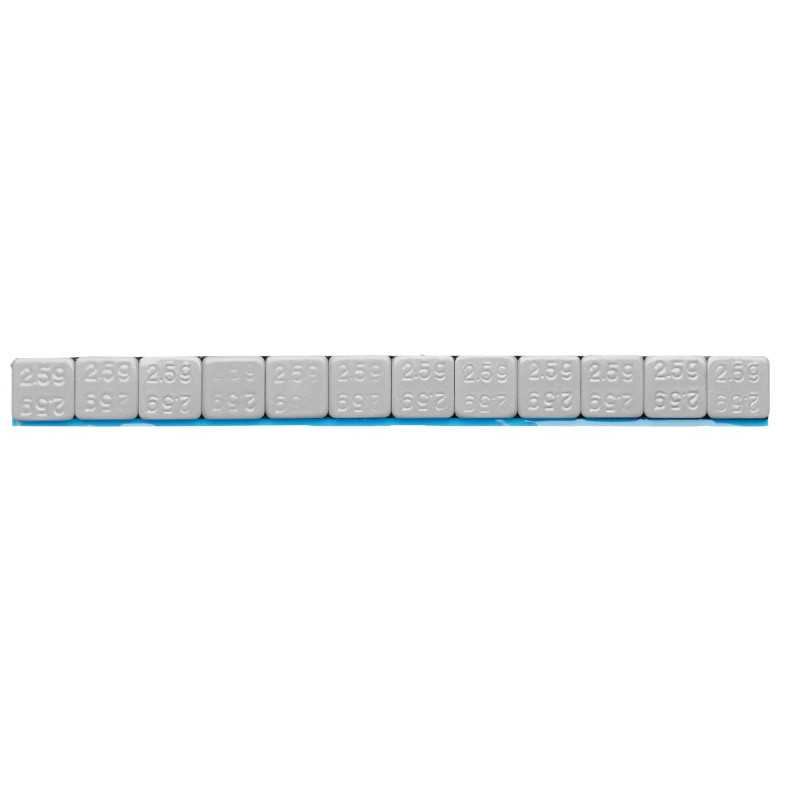 MJW Motorrad-Klebegewichte 12 × 2,5 g, 10 Streifen