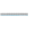 MJW Motorrad-Klebegewichte 12 × 2,5 g, 10 Streifen