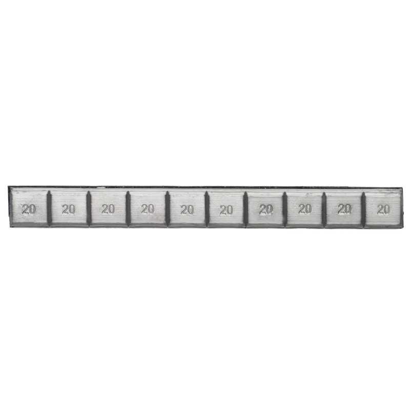 MJW LKW-Klebegewichte Blei 10 × 20 g, 20 Streifen