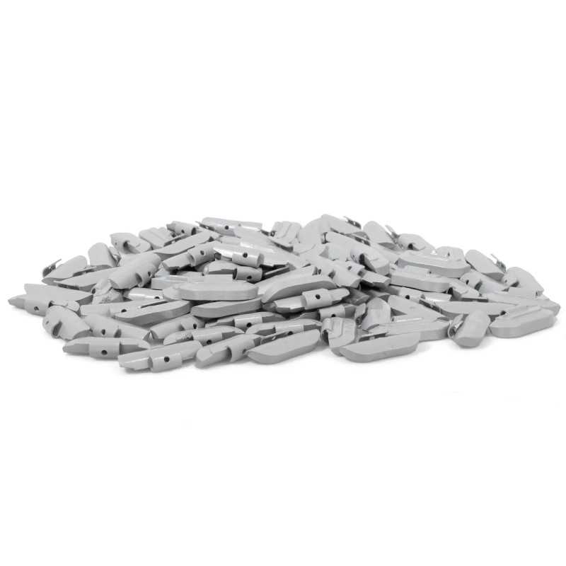 MJW Beschichtete Zink-Schlaggewichte 5–25 g, 500 Stück