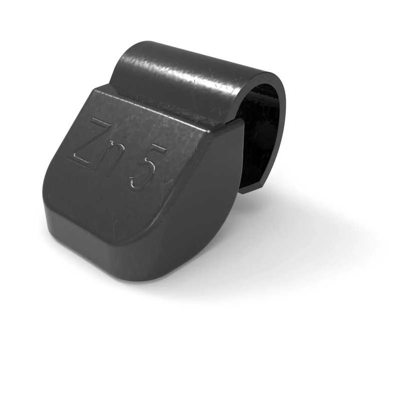 MJW Zink-Schlaggewichte 5 g Schwarz, 100 Stück