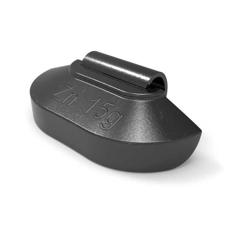 MJW Zink-Schlaggewichte 15 g Schwarz, 100 Stück